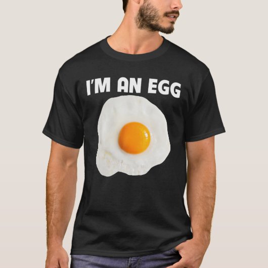 I'm An Egg Costume Gift Halloween Fried Egg Costum Tシャツ (正面)