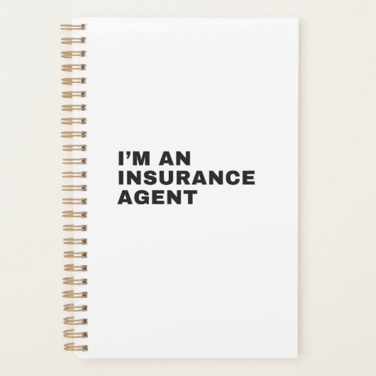 I'M AN INSURANCE AGENT プランナー手帳 (正面)