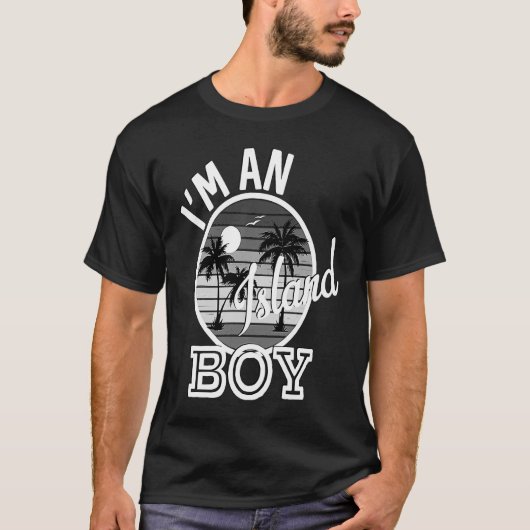 I'm An Island Boy ラップの Song Lyrics Tシャツ (正面)