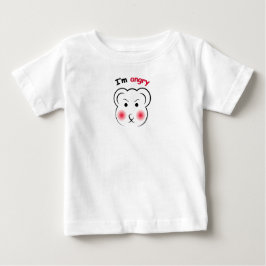 I'm Angry Bear – Cute Minimalist Mood Design ベビーTシャツ