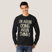 I'm Aron doing Aron things Tシャツ (正面フル)