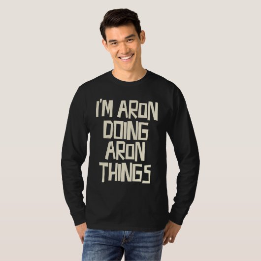 I'm Aron doing Aron things Tシャツ (正面フル)