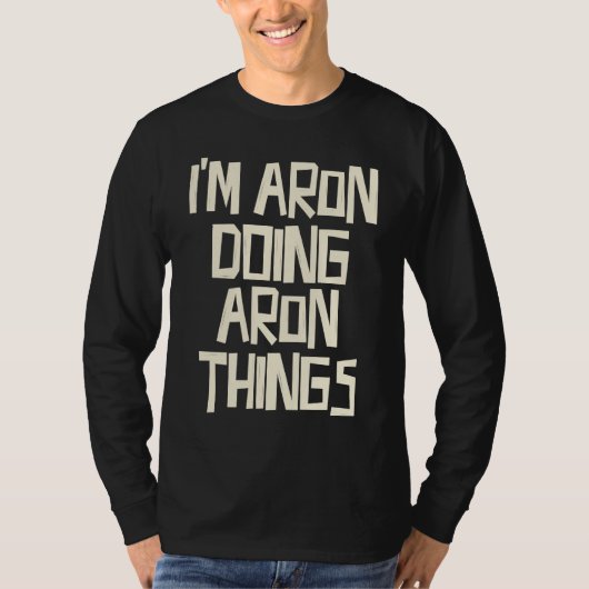 I'm Aron doing Aron things Tシャツ (正面)