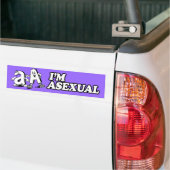 I'M ASEXUAL -.png バンパーステッカー (トラック上)