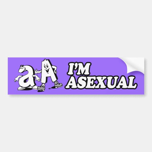 I'M ASEXUAL -.png バンパーステッカー (正面)