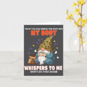 I'm At The Age Where The Next Day My Body Whispers カード (黄色い花)