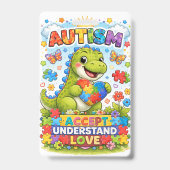 I'm Autistic Alert ID Card Badge バッジ (表面)