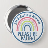 I'm autistic and anxious pin Badge 缶バッジ (正面&裏面)