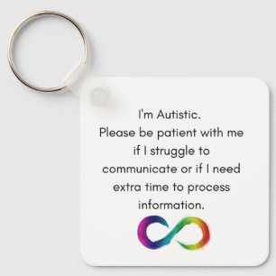 I'm Autistic- Communication Keychain キーホルダー