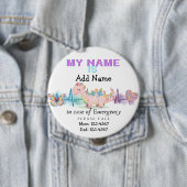 I'm autistic Emergency Autism Pin Badge 缶バッジ (インサイチュ)