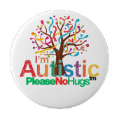 I'm autistic No Hugs pin Button badge 缶バッジ