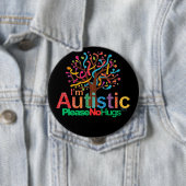 I'm autistic No Hugs pin Button badge 缶バッジ (インサイチュ)