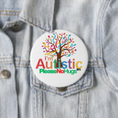 I'm autistic No Hugs pin Button badge 缶バッジ (インサイチュ)