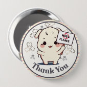 I'm autistic No Hugs please pin Button badge 缶バッジ (正面&裏面)