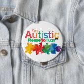 I'm autistic please no hugs Personal Space pin 缶バッジ (インサイチュ)