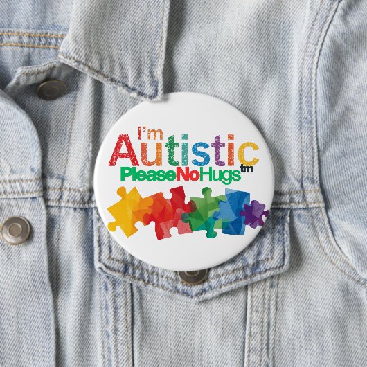 I'm autistic please no hugs Personal Space pin 缶バッジ (インサイチュ)