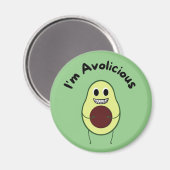 I'm Avolyious - おもしろい Fruit Pun マグネット (正面/裏面)