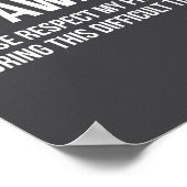 I'm Awake Respect My Privacy Funny Sleep Deprivati ポスター (角)