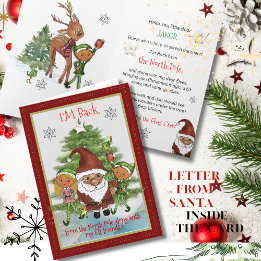 I'M Back from North Pole Card | Message from Santa シーズンカード