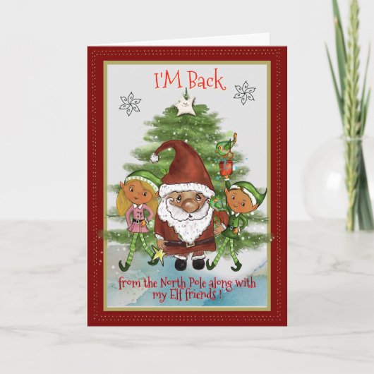 I'M Back from North Pole Card | Message from Santa シーズンカード (正面)