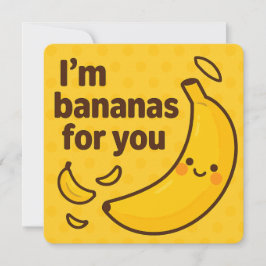 I'm Bananas for You - Cute おもしろい Banana Pun シーズンカード