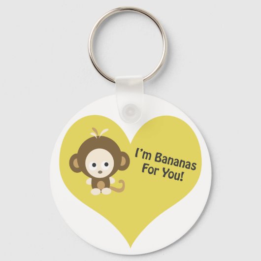 Im Bananas for You Monkey キーホルダー (正面)