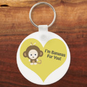 Im Bananas for You Monkey キーホルダー (正面)