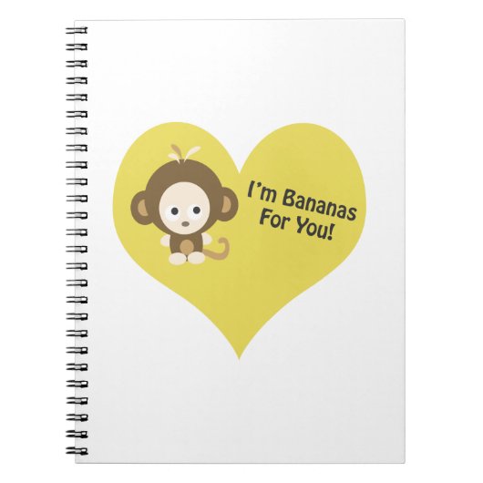 Im Bananas for You Monkey ノートブック (正面)
