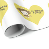 Im Bananas for You Monkey ラッピングペーパー (ロールコーナー)