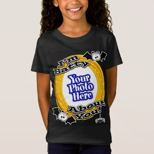 I'm Batty About You 熱狂する Eyes Photo Black Tシャツ (正面)