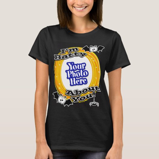 I'm Batty About You 熱狂する Eyes Photo Black Tシャツ (正面)