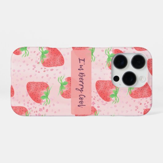 I'm Berry Cool Phone Case iPhoneケース (裏面横)