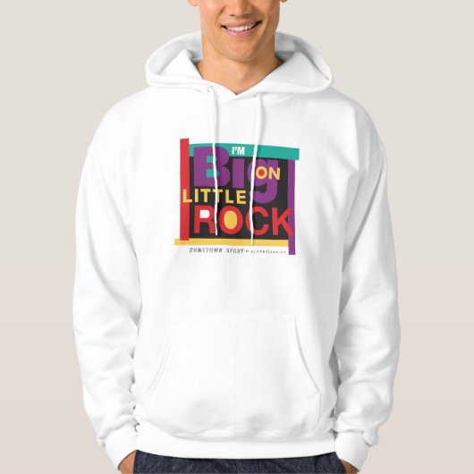 I'm Big On Little Rock 90's パーカ (正面)