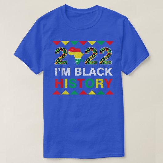 I'm Black Black History Month 2022 African America Tシャツ (デザイン正面)