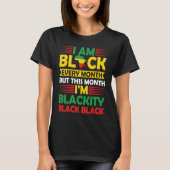 I'm Black Black History Month African BHM Pride Tシャツ (正面)