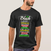 Im Black Every Month Power Fist Cool African Ameri Tシャツ (正面)