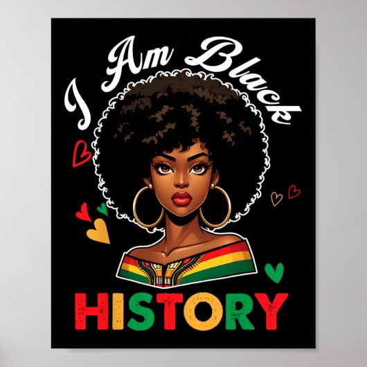 I'm Black History Month African American History C ポスター (正面)