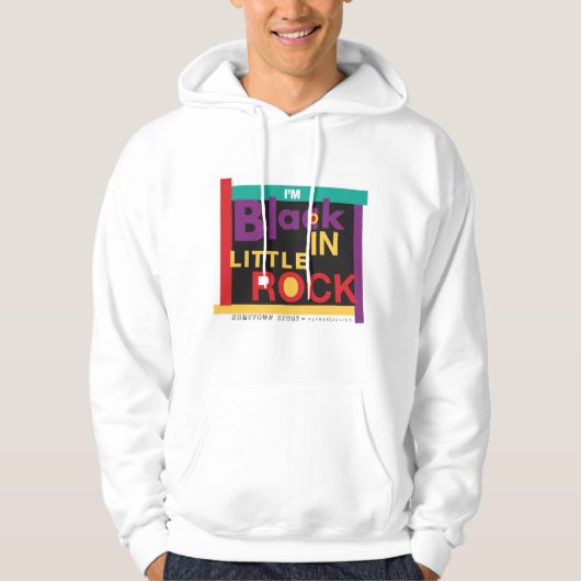 I'm Black In Little Rock 90's Hoodie パーカ (正面)
