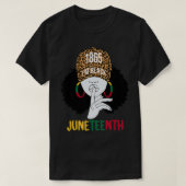 I'm Black Juneteenth 1865 Black Leopard Womens Tシャツ (デザイン正面)