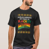 Im Blackity Black African American Melanin Pride H Tシャツ (正面)