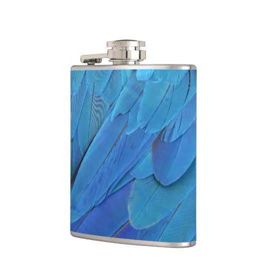 I'm blue - cool feather design  フラスク (左)