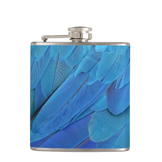 I'm blue - cool feather design  フラスク (正面)