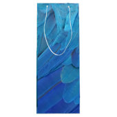 I'm blue - cool feather design  ワインギフトバッグ (裏面)