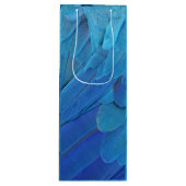 I'm blue - cool feather design  ワインギフトバッグ (正面)