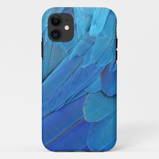 I'm blue - cool parrot feathers Case-Mate iPhoneケース (裏面)