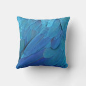 I'm blue - Macaw feathers クッション (裏面)