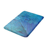 I'm blue - Macaw feathers バスマット (アングル)