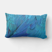 I'm blue - Macaw feathers ランバークッション (裏面)