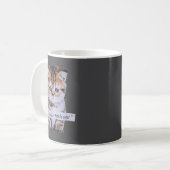 I'm Boutta Crash Out Cat Funny Meme Cat Pet Lover コーヒーマグカップ (正面左)