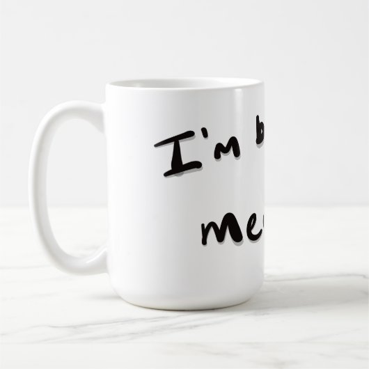 I'm brewing a meaty one コーヒーマグカップ (左)